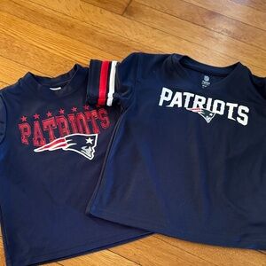 NFL Patriots Kids Navy Short Sleeve Tees
